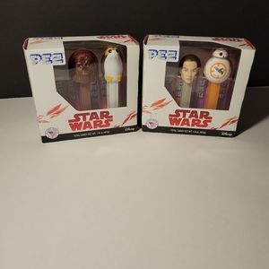 Star Wars 4 Piece PEZ Collectors Set NEW BB8 Chewbacca Rey Disney